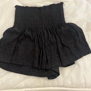 Snakeskin black skirt